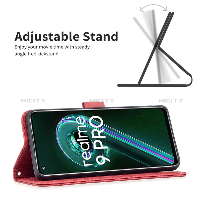 Handytasche Stand Schutzhülle Flip Leder Hülle B05F für Realme Q5 5G