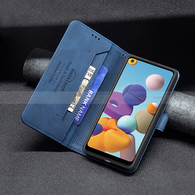 Handytasche Stand Schutzhülle Flip Leder Hülle B05F für Samsung Galaxy A21