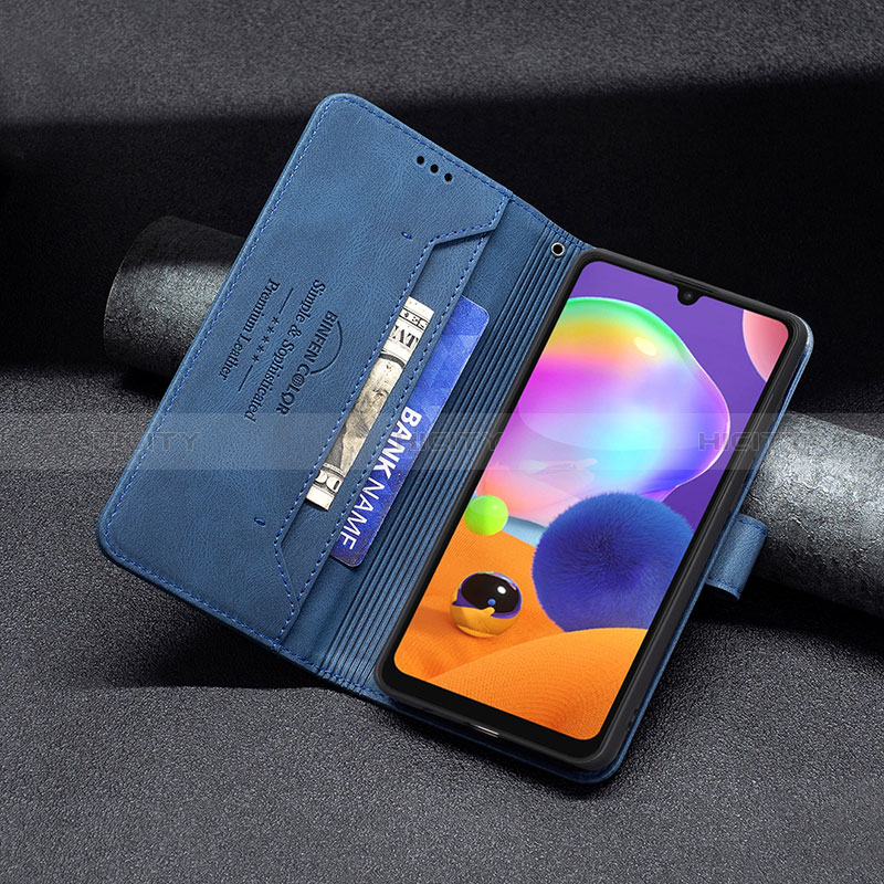 Handytasche Stand Schutzhülle Flip Leder Hülle B05F für Samsung Galaxy A31 groß