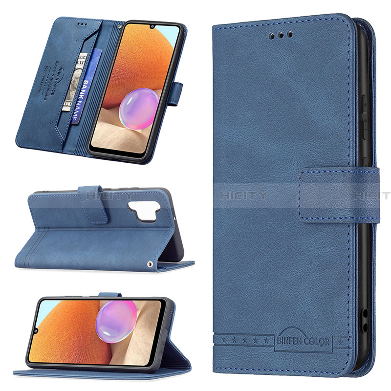 Handytasche Stand Schutzhülle Flip Leder Hülle B05F für Samsung Galaxy A32 5G groß