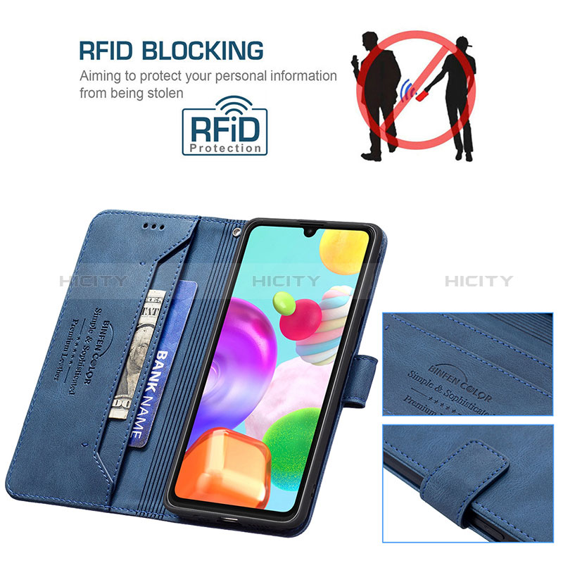 Handytasche Stand Schutzhülle Flip Leder Hülle B05F für Samsung Galaxy A41