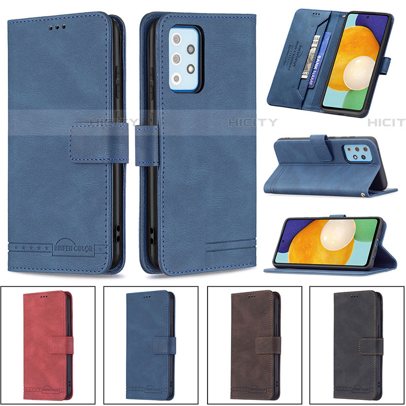 Handytasche Stand Schutzhülle Flip Leder Hülle B05F für Samsung Galaxy A52 4G