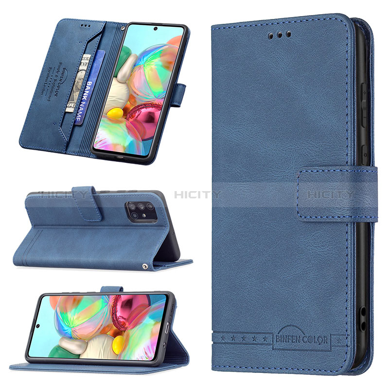 Handytasche Stand Schutzhülle Flip Leder Hülle B05F für Samsung Galaxy A71 5G