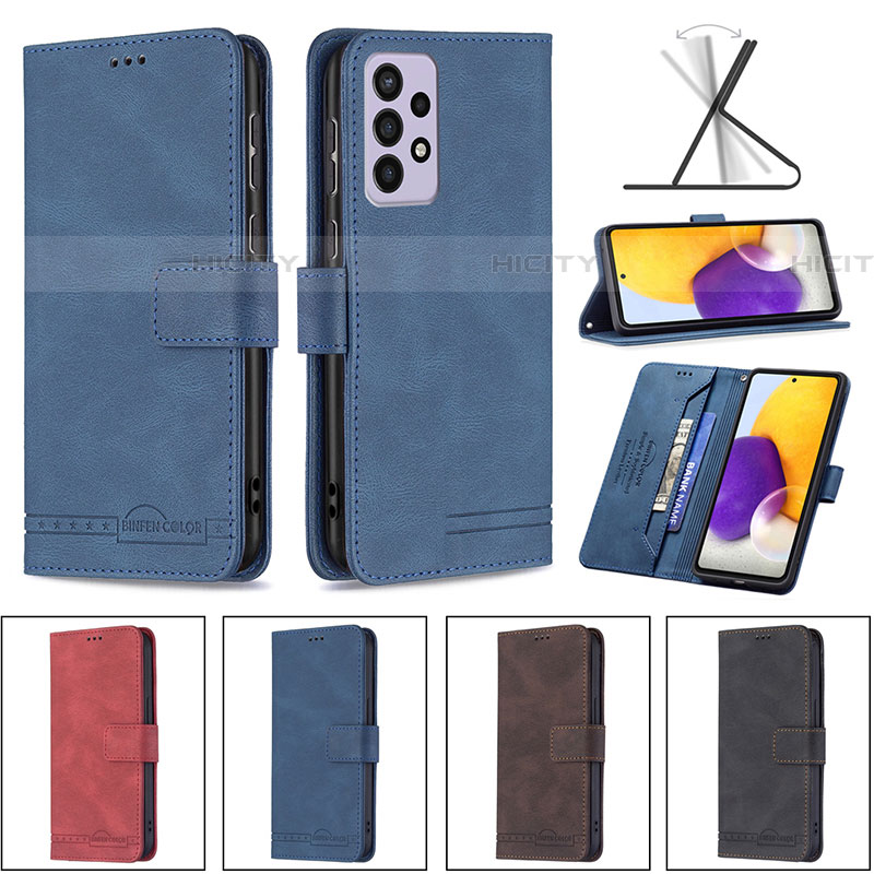 Handytasche Stand Schutzhülle Flip Leder Hülle B05F für Samsung Galaxy A73 5G