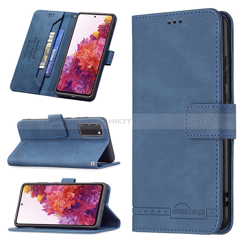 Handytasche Stand Schutzhülle Flip Leder Hülle B05F für Samsung Galaxy S20 FE (2022) 5G groß