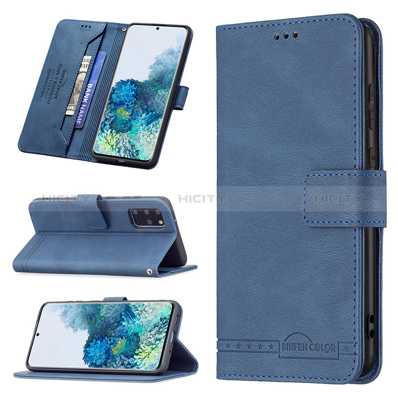 Handytasche Stand Schutzhülle Flip Leder Hülle B05F für Samsung Galaxy S20 Plus 5G groß