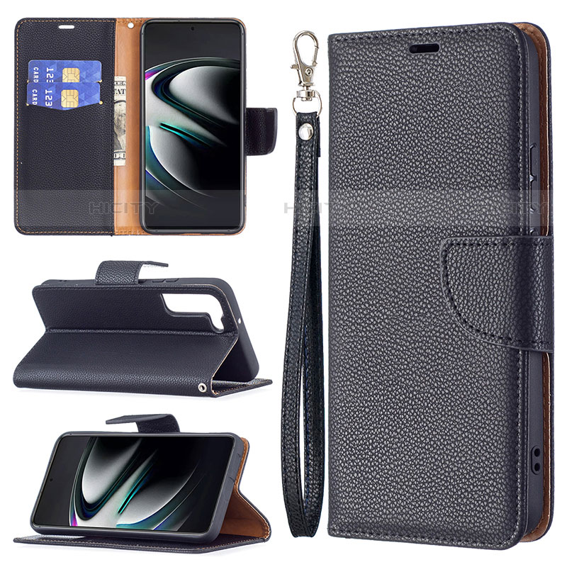 Handytasche Stand Schutzhülle Flip Leder Hülle B05F für Samsung Galaxy S21 FE 5G groß