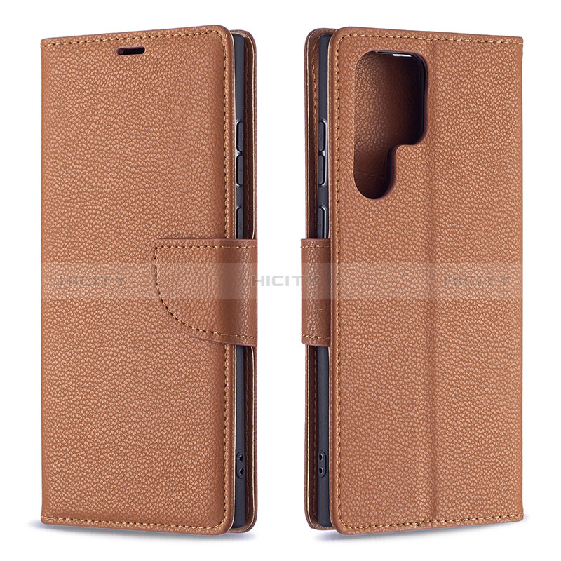 Handytasche Stand Schutzhülle Flip Leder Hülle B05F für Samsung Galaxy S24 Ultra 5G