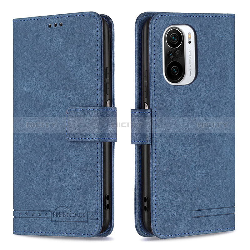 Handytasche Stand Schutzhülle Flip Leder Hülle B05F für Xiaomi Mi 11X 5G Blau Plus