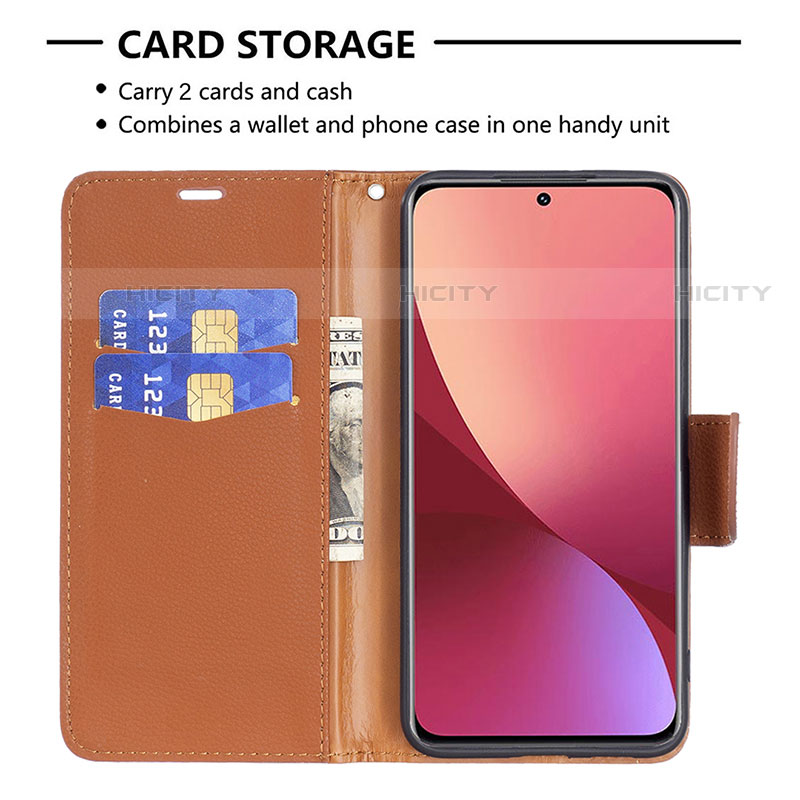 Handytasche Stand Schutzhülle Flip Leder Hülle B05F für Xiaomi Mi 12 Pro 5G