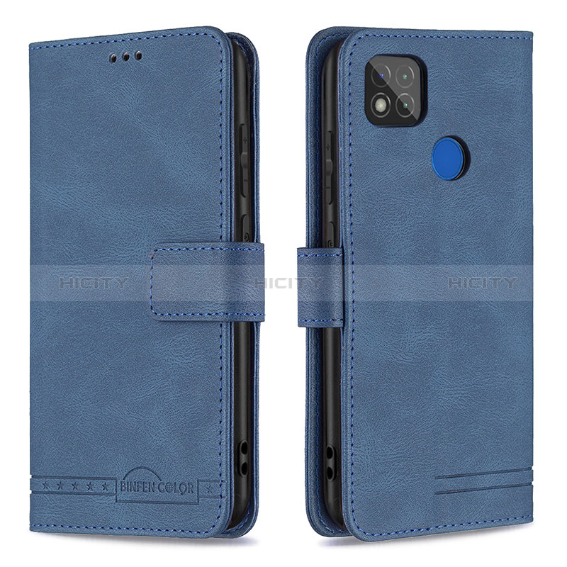 Handytasche Stand Schutzhülle Flip Leder Hülle B05F für Xiaomi POCO C3 Blau Plus