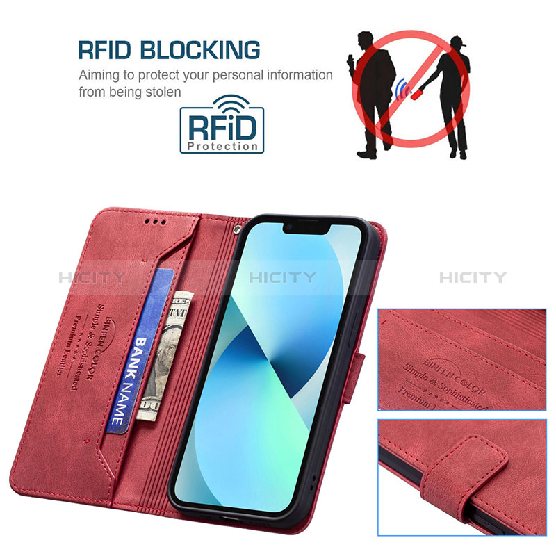 Handytasche Stand Schutzhülle Flip Leder Hülle B05F für Xiaomi Redmi 9 groß