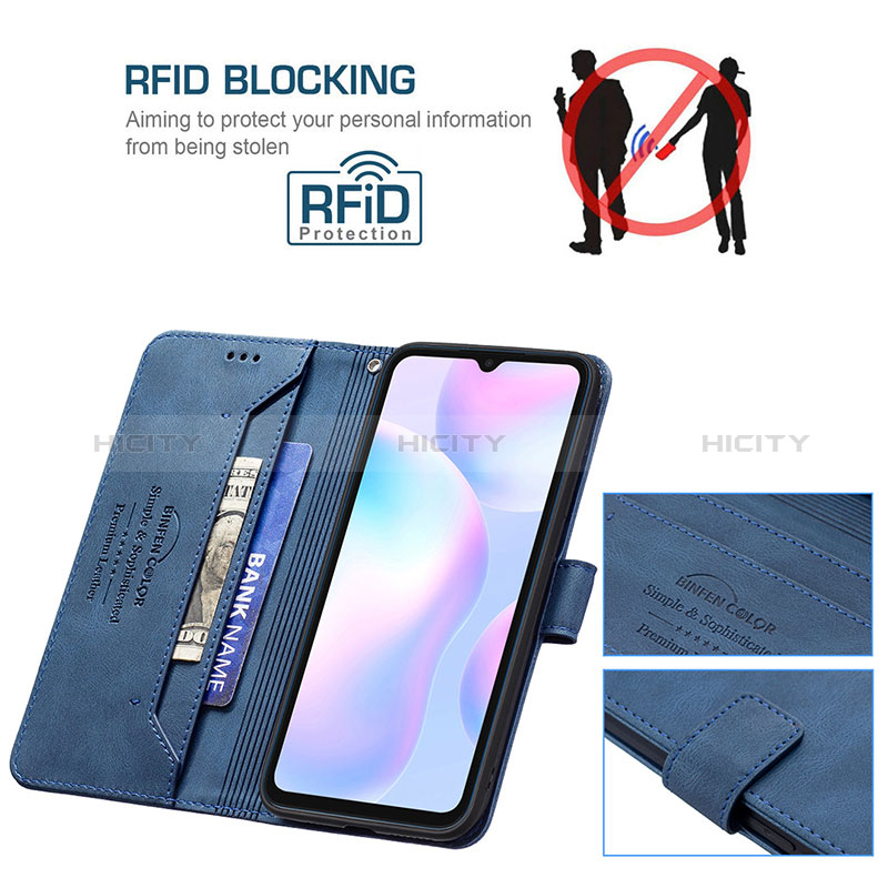 Handytasche Stand Schutzhülle Flip Leder Hülle B05F für Xiaomi Redmi 9A groß