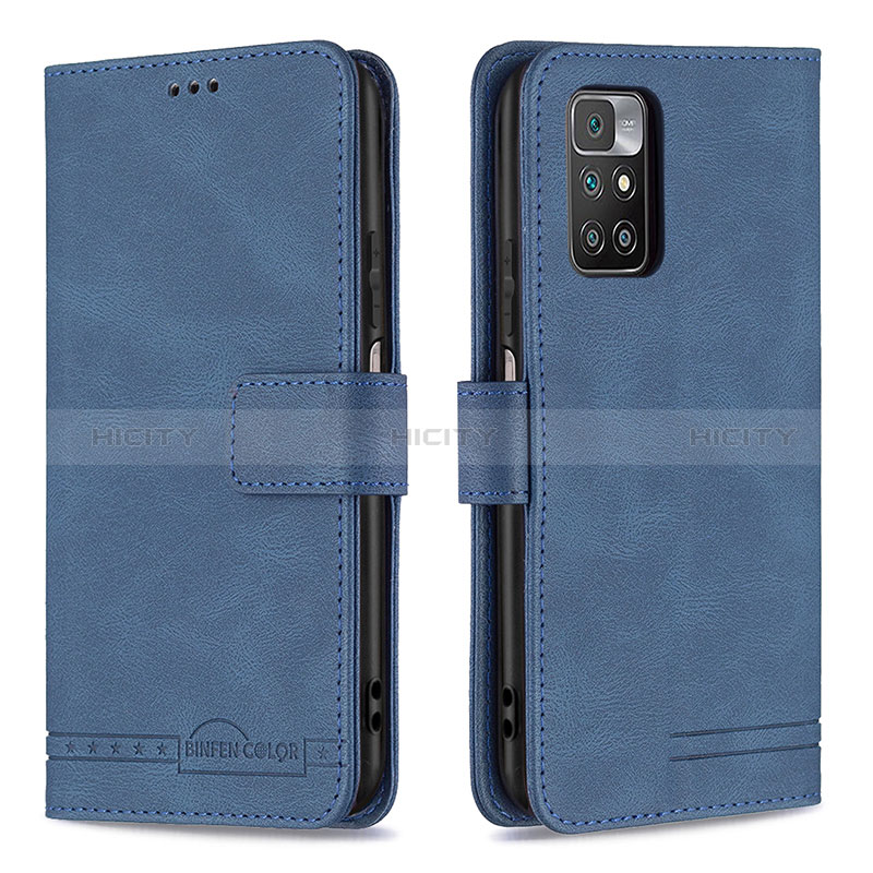 Handytasche Stand Schutzhülle Flip Leder Hülle B05F für Xiaomi Redmi Note 11 4G (2021) Blau