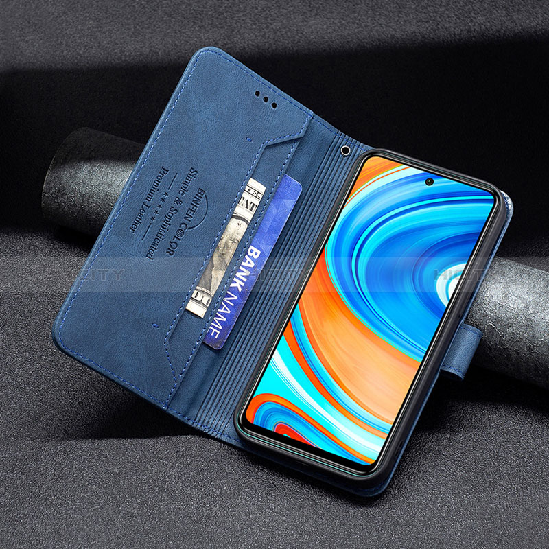 Handytasche Stand Schutzhülle Flip Leder Hülle B05F für Xiaomi Redmi Note 9 Pro Max groß