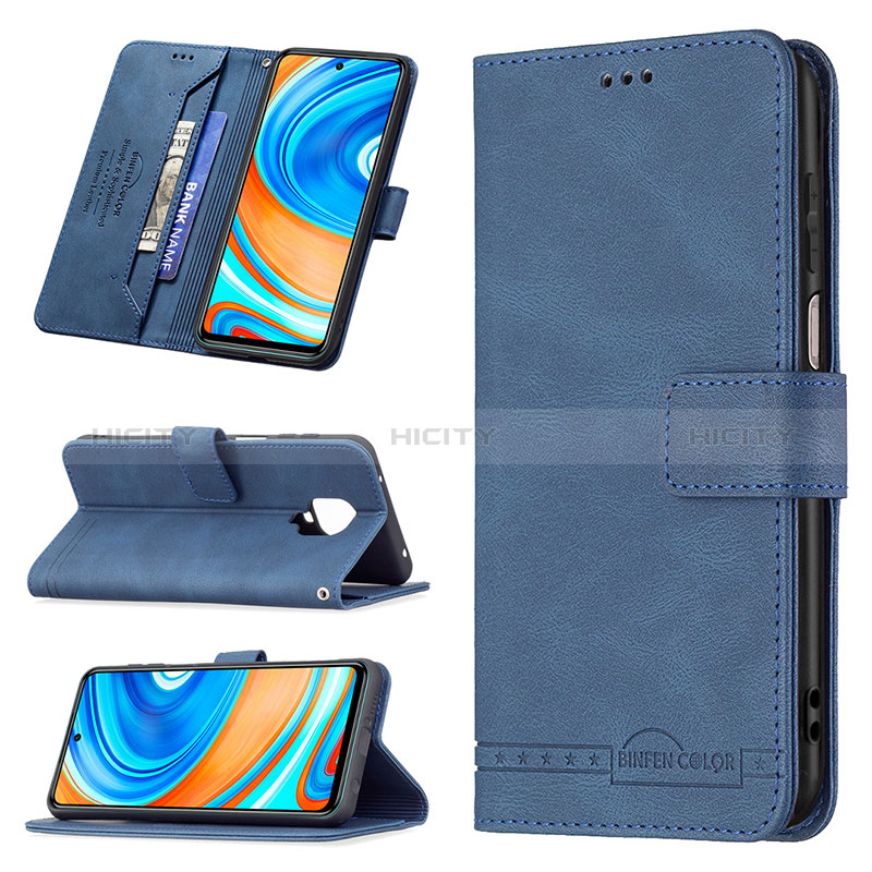 Handytasche Stand Schutzhülle Flip Leder Hülle B05F für Xiaomi Redmi Note 9 Pro Max groß