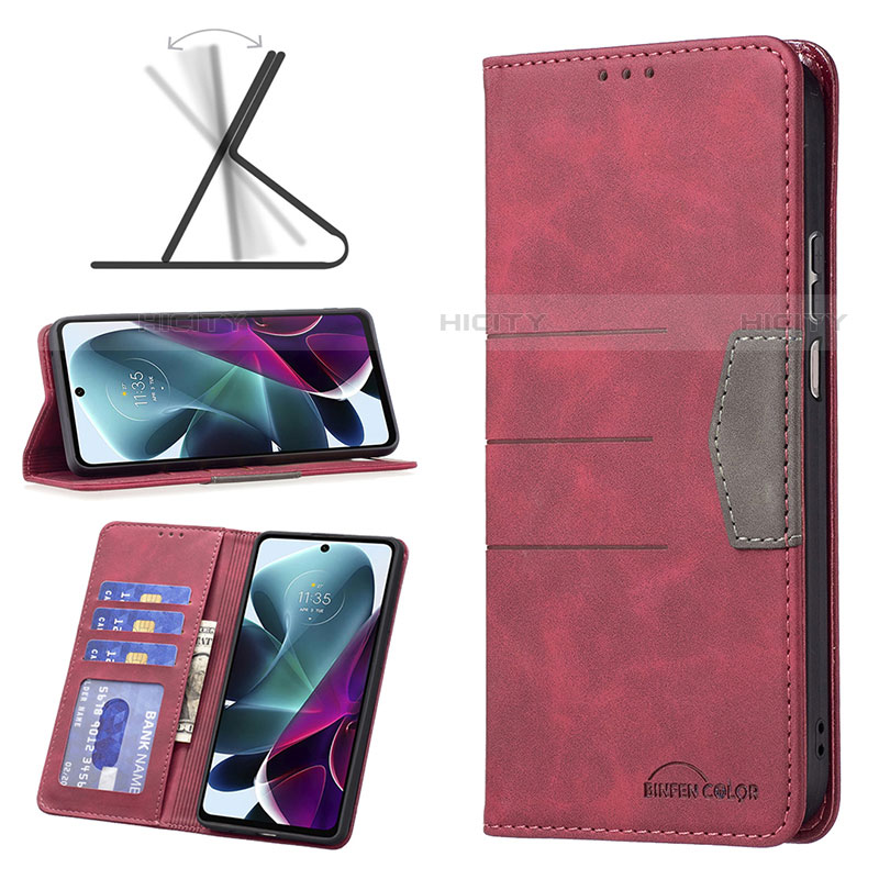 Handytasche Stand Schutzhülle Flip Leder Hülle B06F für Motorola Moto Edge S30 5G