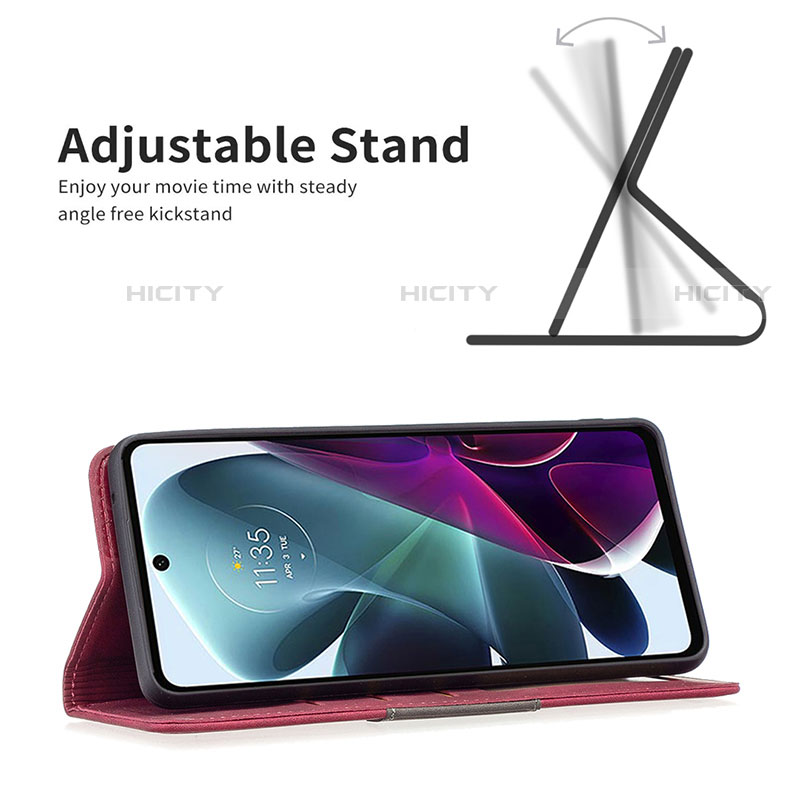 Handytasche Stand Schutzhülle Flip Leder Hülle B06F für Motorola Moto Edge S30 5G