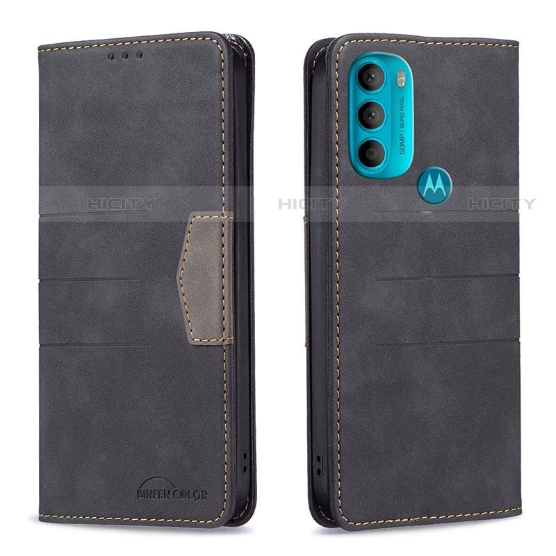 Handytasche Stand Schutzhülle Flip Leder Hülle B06F für Motorola Moto G71 5G