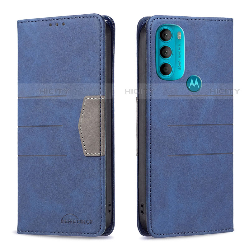 Handytasche Stand Schutzhülle Flip Leder Hülle B06F für Motorola Moto G71 5G