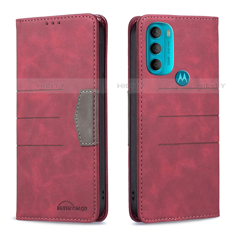 Handytasche Stand Schutzhülle Flip Leder Hülle B06F für Motorola Moto G71 5G