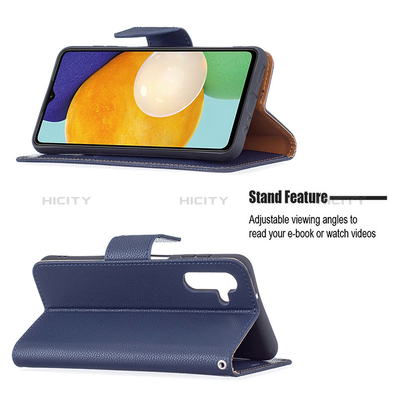 Handytasche Stand Schutzhülle Flip Leder Hülle B06F für Samsung Galaxy A04s groß