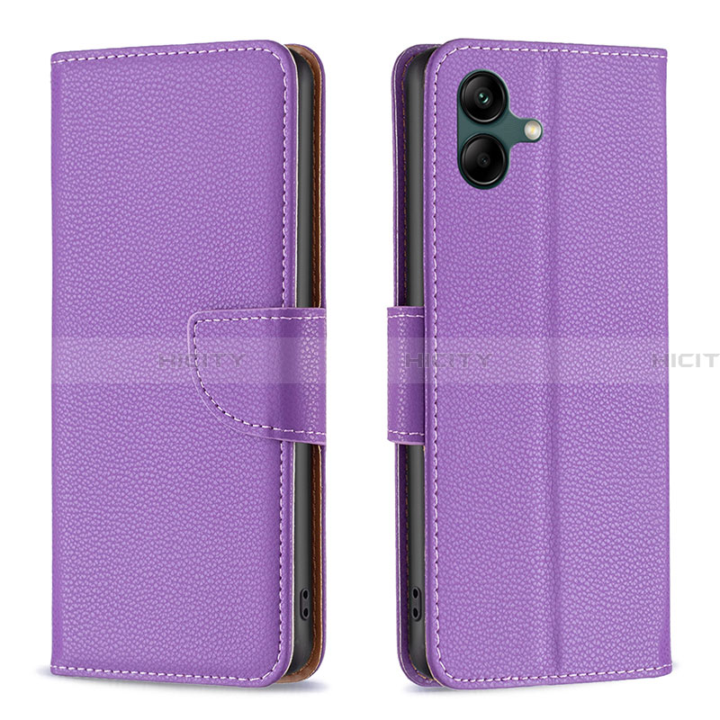 Handytasche Stand Schutzhülle Flip Leder Hülle B06F für Samsung Galaxy A05 Violett Plus