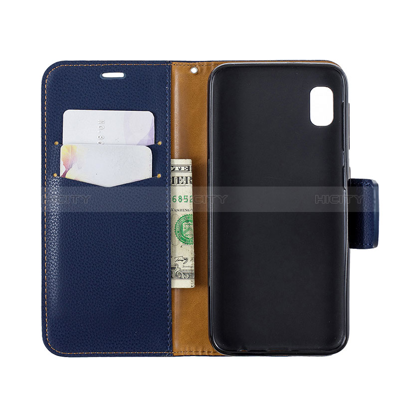 Handytasche Stand Schutzhülle Flip Leder Hülle B06F für Samsung Galaxy A10e groß