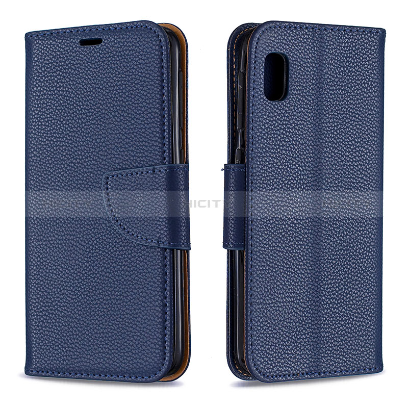 Handytasche Stand Schutzhülle Flip Leder Hülle B06F für Samsung Galaxy A10e groß