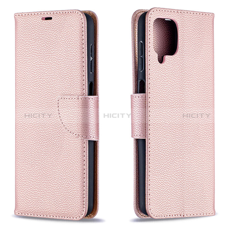 Handytasche Stand Schutzhülle Flip Leder Hülle B06F für Samsung Galaxy A12 Nacho groß