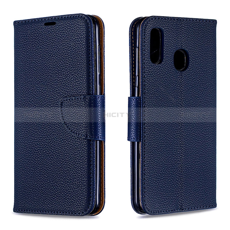 Handytasche Stand Schutzhülle Flip Leder Hülle B06F für Samsung Galaxy A20 groß