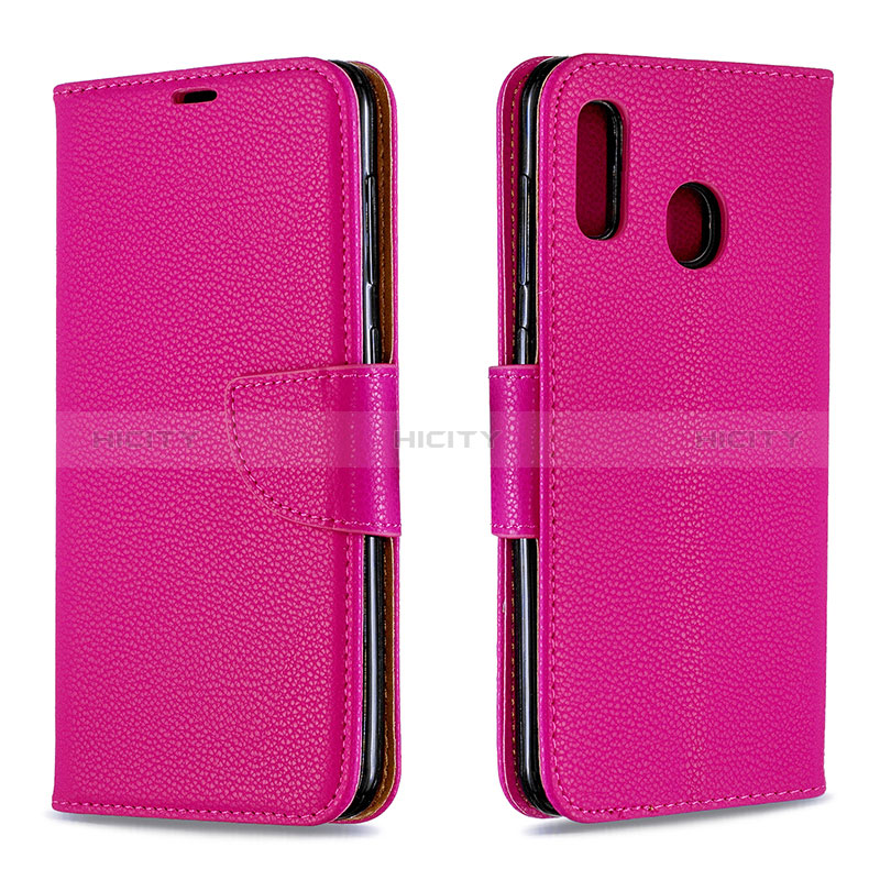 Handytasche Stand Schutzhülle Flip Leder Hülle B06F für Samsung Galaxy A20 groß