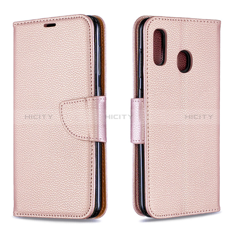 Handytasche Stand Schutzhülle Flip Leder Hülle B06F für Samsung Galaxy A20 groß