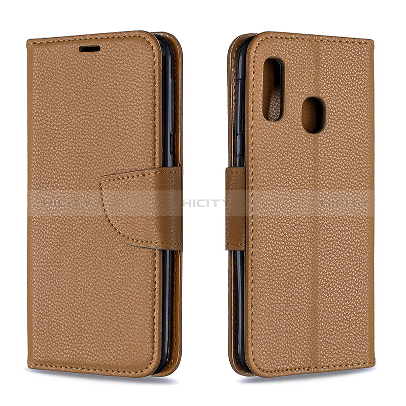 Handytasche Stand Schutzhülle Flip Leder Hülle B06F für Samsung Galaxy A20e