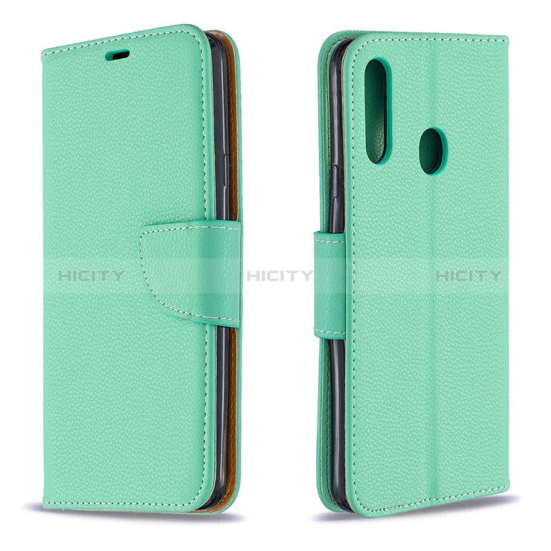 Handytasche Stand Schutzhülle Flip Leder Hülle B06F für Samsung Galaxy A20s Grün Plus