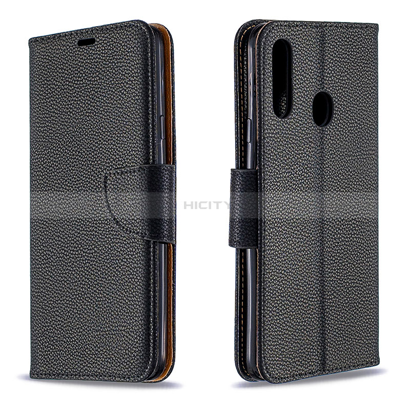 Handytasche Stand Schutzhülle Flip Leder Hülle B06F für Samsung Galaxy A20s Schwarz Plus