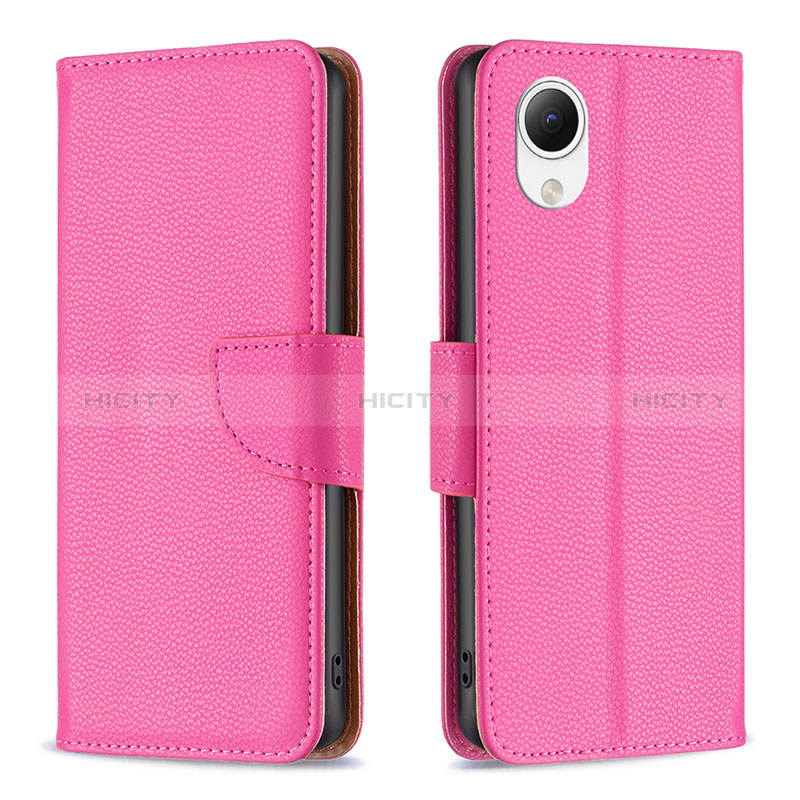 Handytasche Stand Schutzhülle Flip Leder Hülle B06F für Samsung Galaxy A23e 5G Pink