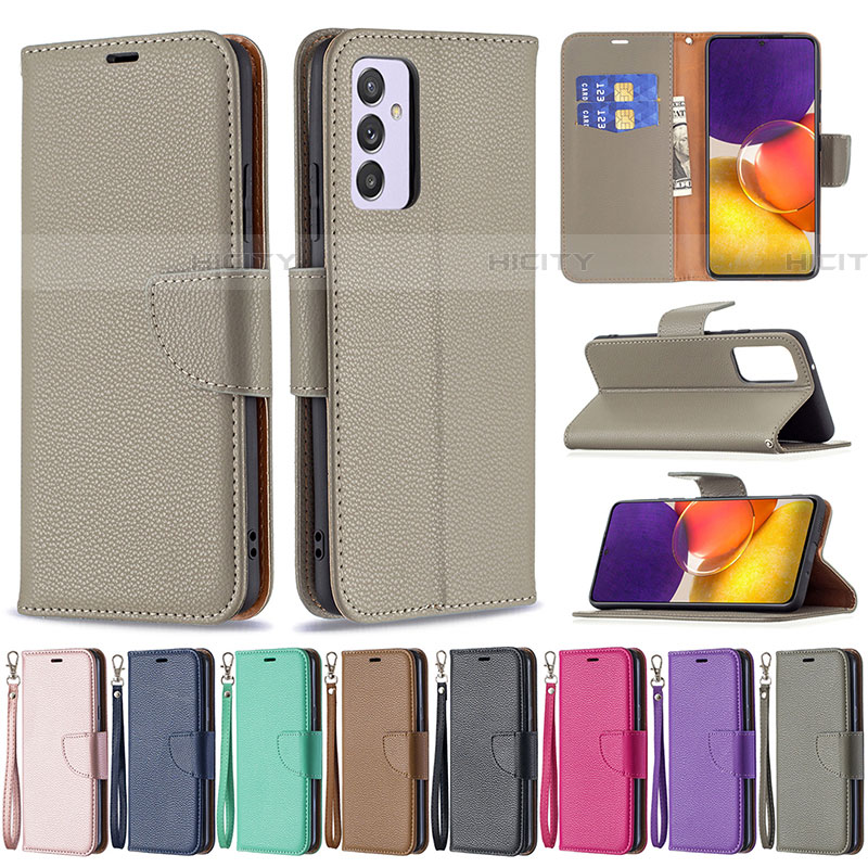 Handytasche Stand Schutzhülle Flip Leder Hülle B06F für Samsung Galaxy A24 4G groß