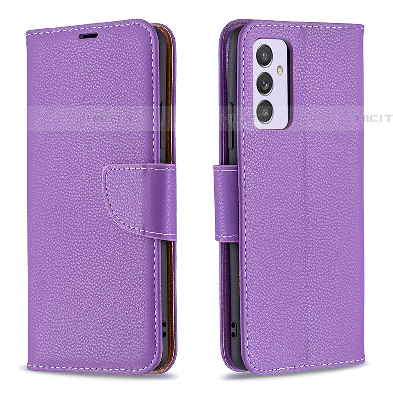 Handytasche Stand Schutzhülle Flip Leder Hülle B06F für Samsung Galaxy A24 4G Violett