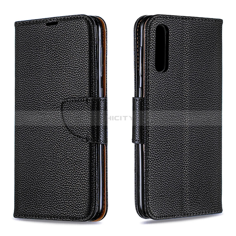 Handytasche Stand Schutzhülle Flip Leder Hülle B06F für Samsung Galaxy A30S Schwarz