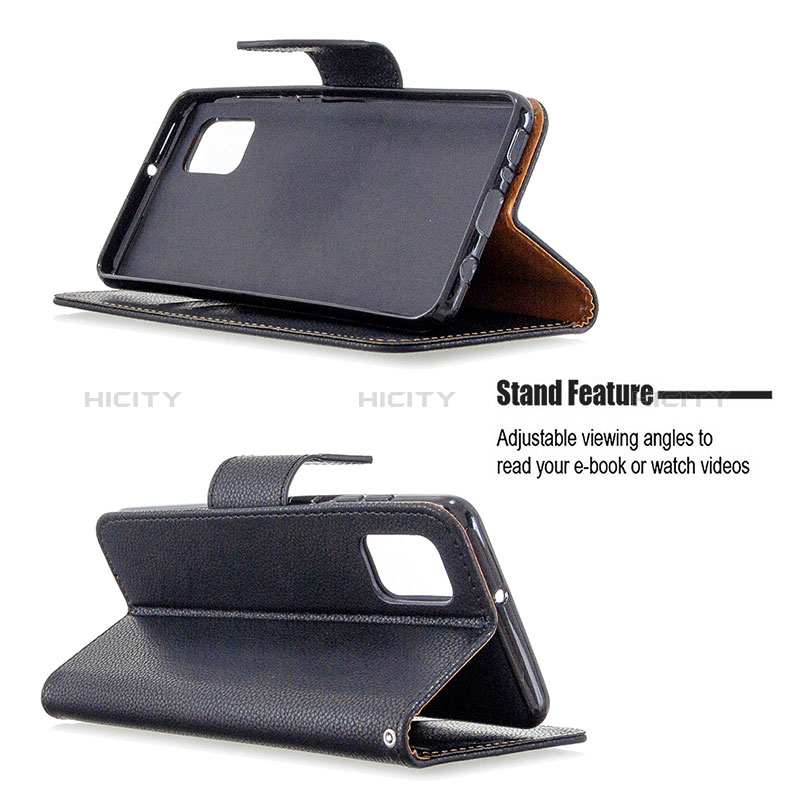 Handytasche Stand Schutzhülle Flip Leder Hülle B06F für Samsung Galaxy A31 groß