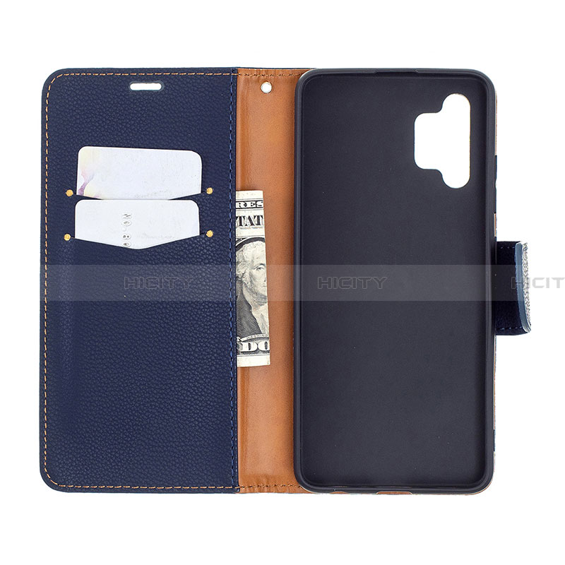 Handytasche Stand Schutzhülle Flip Leder Hülle B06F für Samsung Galaxy A32 4G groß