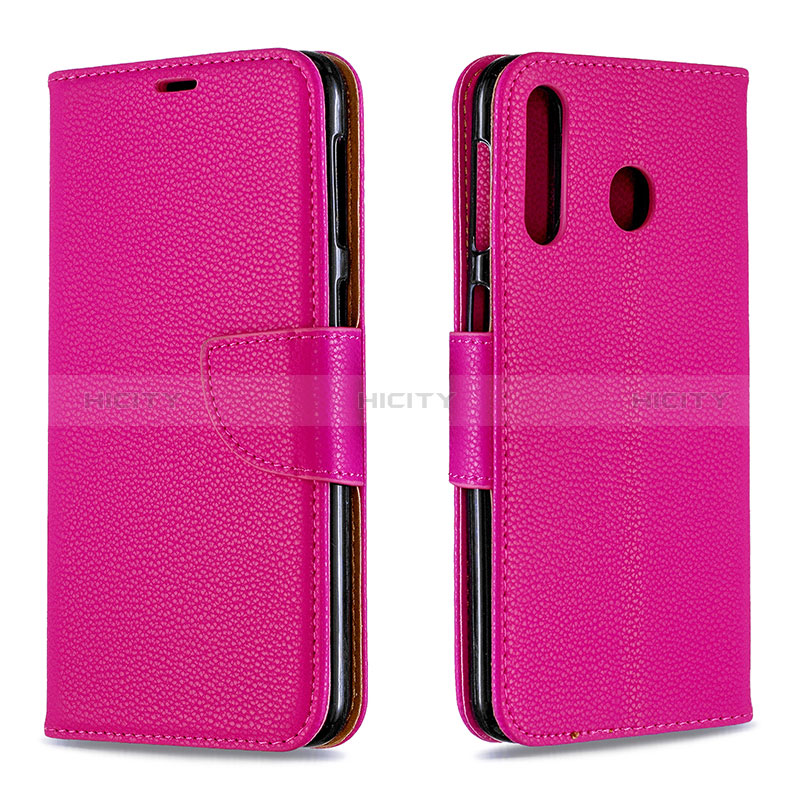 Handytasche Stand Schutzhülle Flip Leder Hülle B06F für Samsung Galaxy A40s Pink