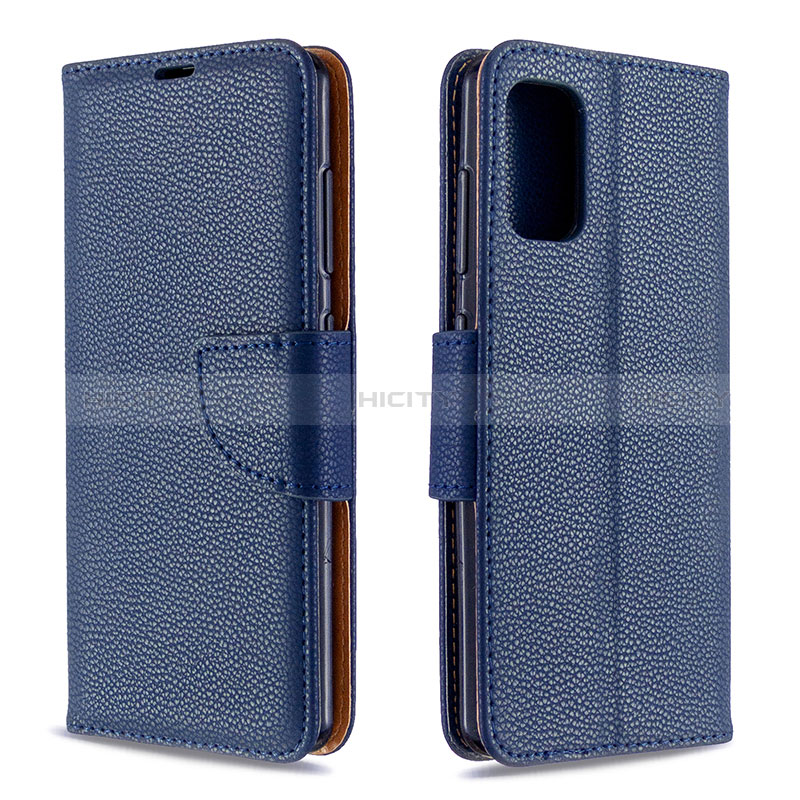 Handytasche Stand Schutzhülle Flip Leder Hülle B06F für Samsung Galaxy A41 groß