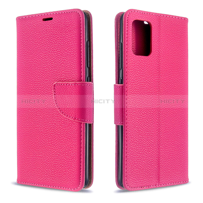 Handytasche Stand Schutzhülle Flip Leder Hülle B06F für Samsung Galaxy A51 4G Pink