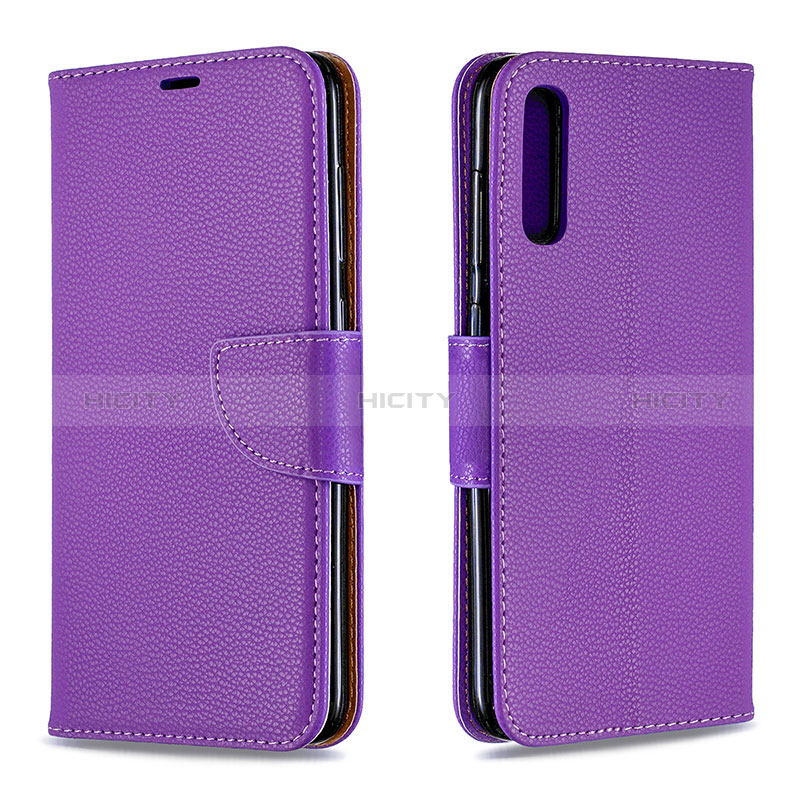 Handytasche Stand Schutzhülle Flip Leder Hülle B06F für Samsung Galaxy A70S Violett Plus