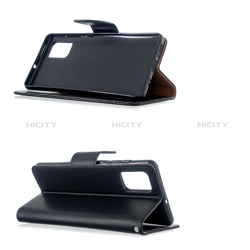 Handytasche Stand Schutzhülle Flip Leder Hülle B06F für Samsung Galaxy A71 4G A715 groß