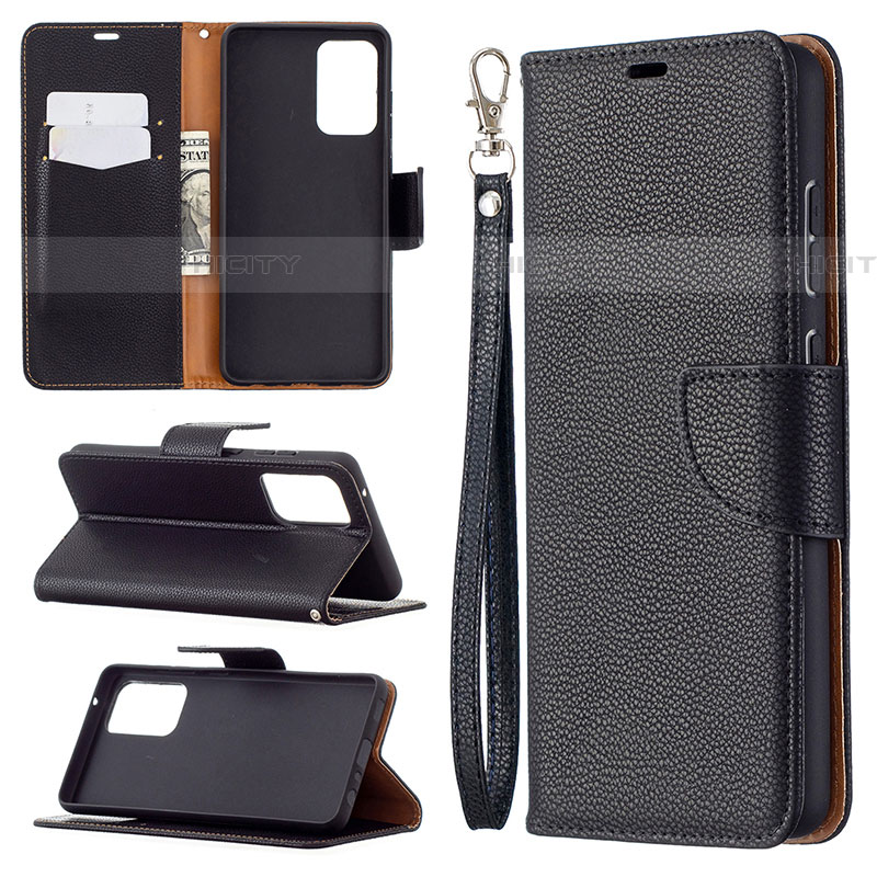 Handytasche Stand Schutzhülle Flip Leder Hülle B06F für Samsung Galaxy A72 5G groß