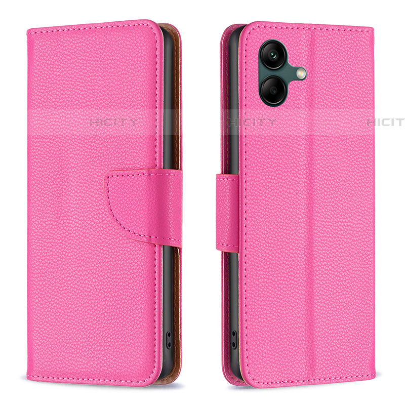 Handytasche Stand Schutzhülle Flip Leder Hülle B06F für Samsung Galaxy F04 Pink