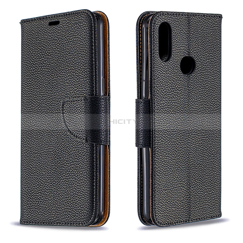 Handytasche Stand Schutzhülle Flip Leder Hülle B06F für Samsung Galaxy M01s Schwarz Plus